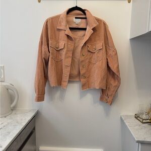 Women's Cropped Corduroy Jacket